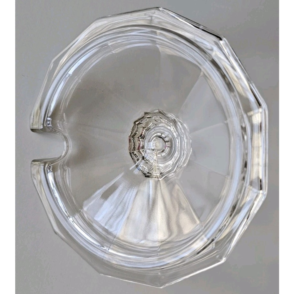 Dansk International Designs Lead Crystal Condiment Jar, Lid & Spoon Clear Glass - Picture 9 of 13